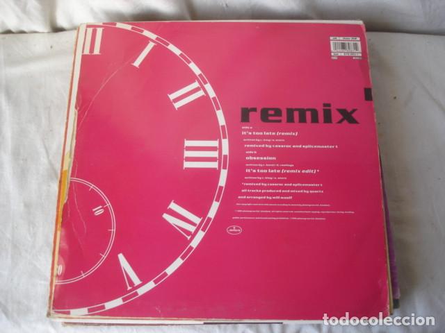 Discos de vinilo: Quartz Introducing Dina Carroll &lrm; Its Too Late (Remix) - Foto 2