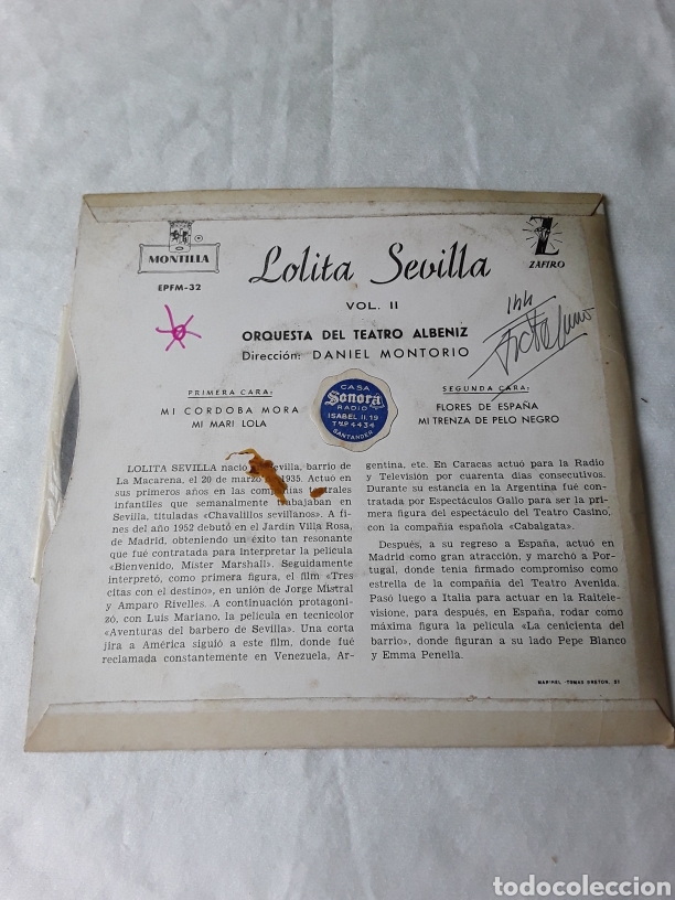 Discos de vinilo: LOLITA SEVILLA - Foto 2