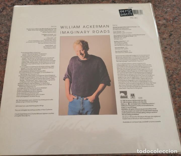 Discos de vinilo: VINILO - WILLIAM ACKERMAN - IMAGINARY ROADS - Foto 2
