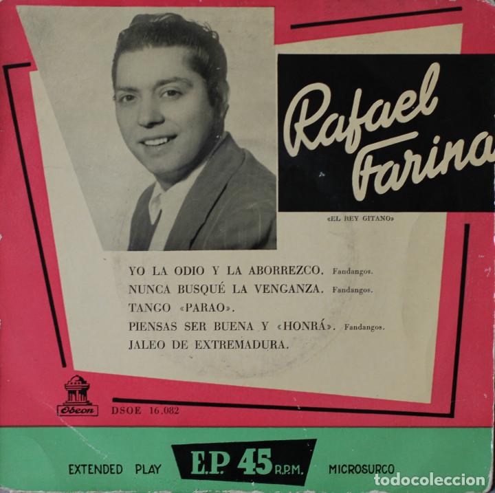 Discos de vinilo: RAFAEL FARINA// YO LA ODIO Y LA ABORREZCO+3// EP// ODEON - Foto 1