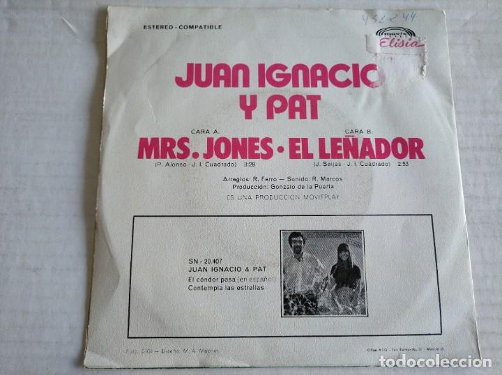 Discos de vinilo: JUAN IGNACIO Y PAT - MRS. JONES - SINGLE - Foto 2