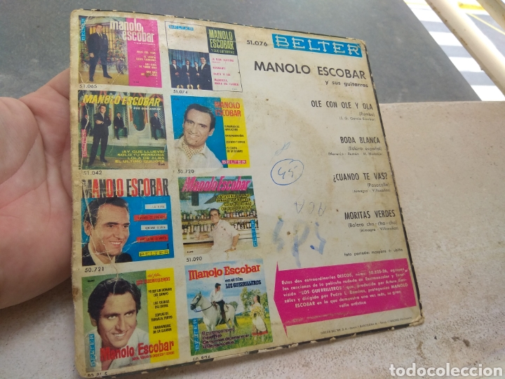 Discos de vinilo: Lote de Discos de Vinilo Manolo Escobar - Belter - - Foto 3