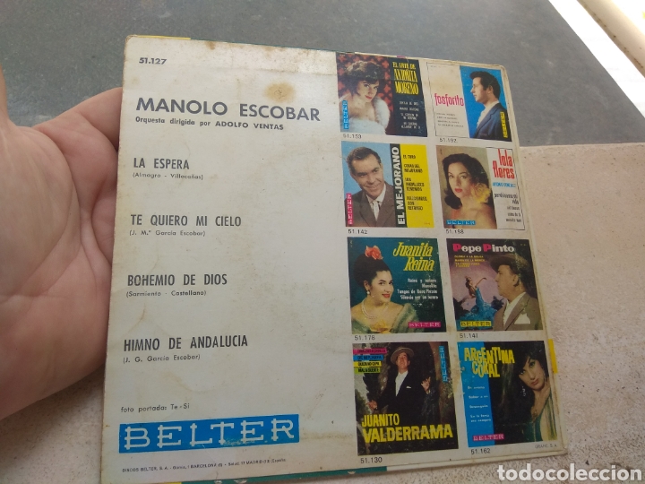 Discos de vinilo: Lote de Discos de Vinilo Manolo Escobar - Belter - - Foto 6