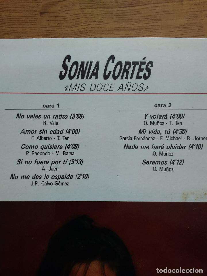 Discos de vinilo: SONIA CORTES / MIS DOCE A&Ntilde;OS - Foto 3
