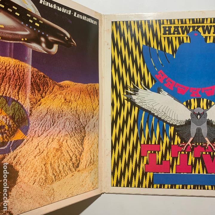 Discos de vinilo: doble lp gatefold Hawkwind &lrm;&ndash; Levitation / Hawkwind Live edicion UK de 1988 - Foto 2