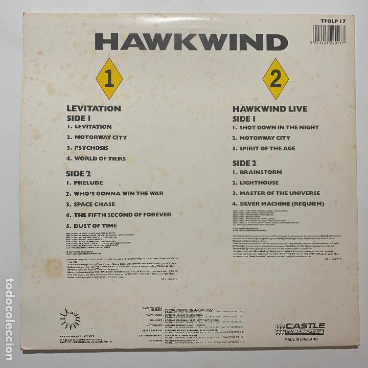 Discos de vinilo: doble lp gatefold Hawkwind &lrm;&ndash; Levitation / Hawkwind Live edicion UK de 1988 - Foto 3