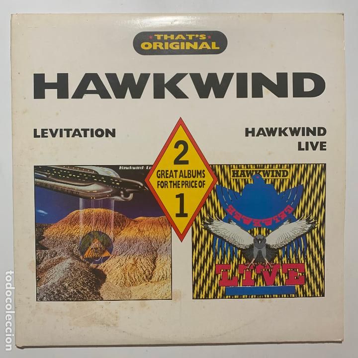 Discos de vinilo: doble lp gatefold Hawkwind &lrm;&ndash; Levitation / Hawkwind Live edicion UK de 1988 - Foto 1