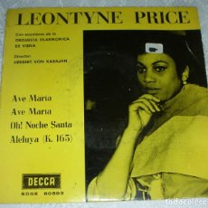 Discos de vinilo: LEONTYNE PRICE / VON KARAJAN – AVE MARIA - EP 1962