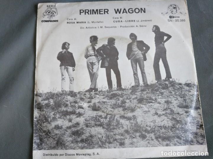 Discos de vinilo: PRIMER WAGON - ROSA MAR&Iacute;A - SINGLE - Foto 2
