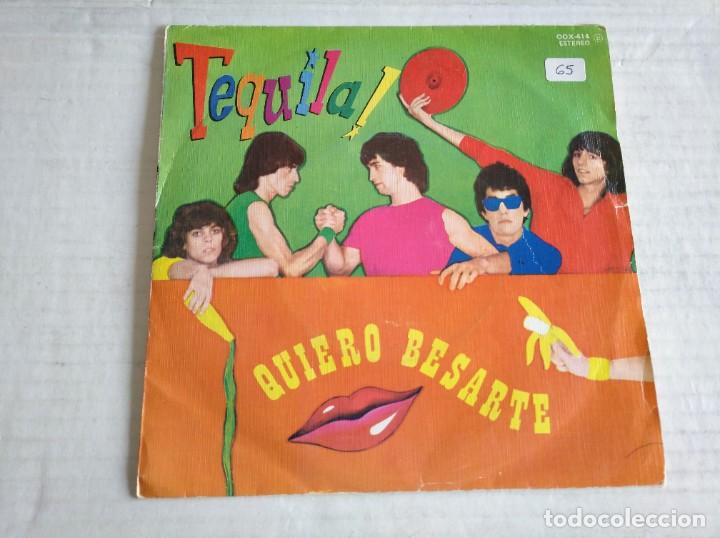 Discos de vinilo: TEQUILA - QUIERO BESARTE - SINGLE - Foto 1