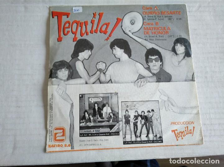 Discos de vinilo: TEQUILA - QUIERO BESARTE - SINGLE - Foto 2