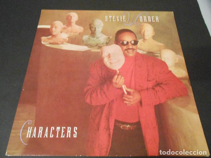 Discos de vinilo: LP STEVE WONDER - CHARACTERS - 1987 - Foto 1