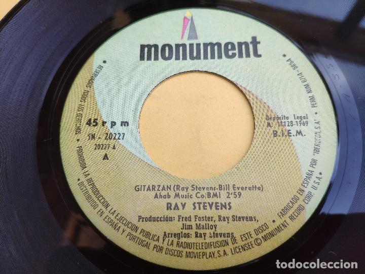 Discos de vinilo: RAY STEVENS - 45 Spain PS - MINT * GUITARZAN * 1969 - Foto 3