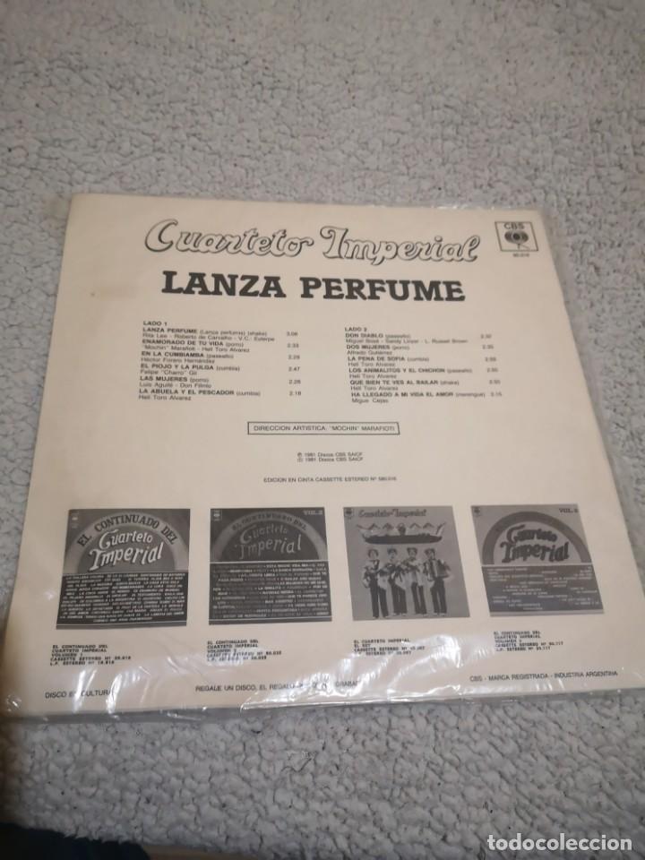 Discos de vinilo: Disco LP VINILO Cuarteto imperial - Lanza perfume. - Foto 2