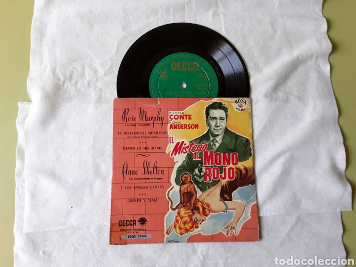 Discos de vinilo: EL MISTERIO DEL MONO ROJO - Foto 3