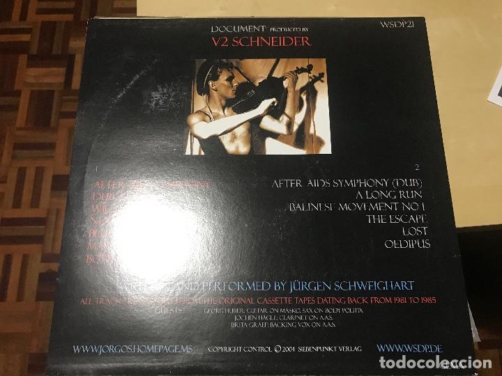 Discos de vinilo: V2 SCHNEIDER - DOCUMENT LP WAS SOLL DAS 2004 ALEMANIA ELECTRO SYNTH MINIMAL - Foto 2