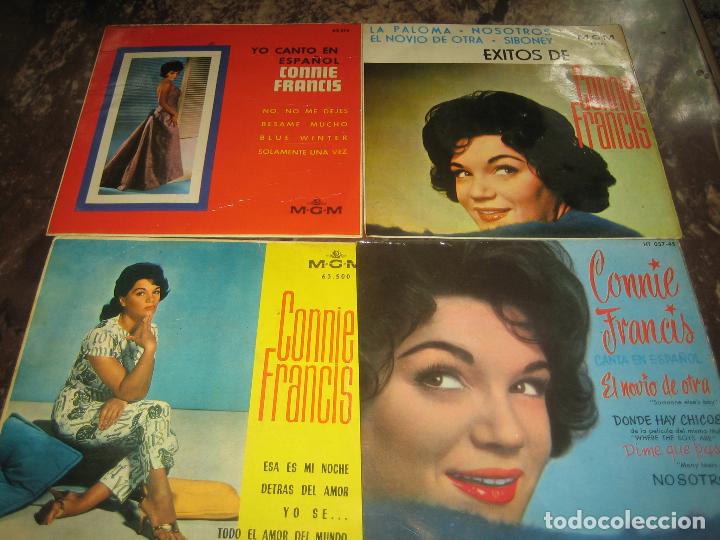 Discos de vinilo: CONNIE FRANCIS - LOTE DE 4 EPS - Foto 1