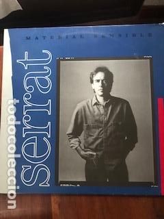 Discos de vinilo: JOAN MANUEL SERRAT &ndash; Material sensible (Ariola, 1989) &ndash; LP - Foto 1