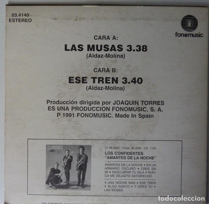 Discos de vinilo: LOS CONFIDENTES // LAS MUSAS // 1991 // SINGLE - Foto 2