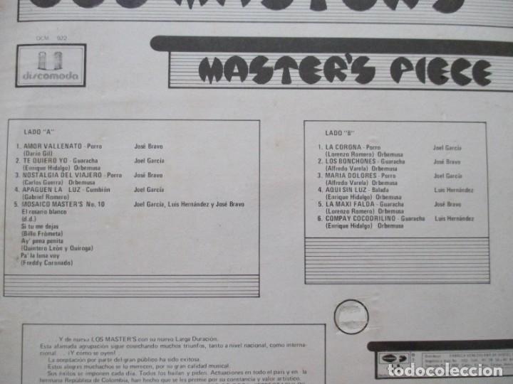Discos de vinilo: LOS MASTERS Masters Piece 1975 VINILO LP PRECINTADO - Foto 2