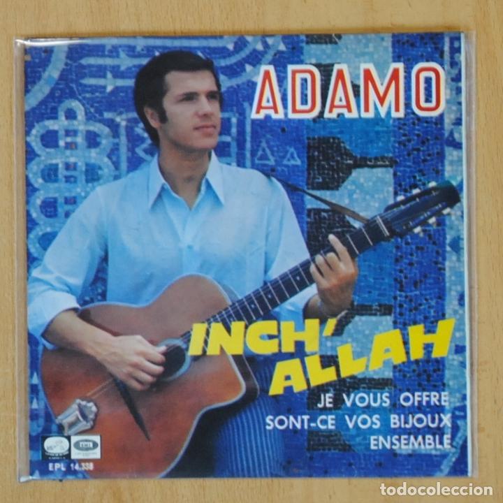 Discos de vinilo: ADAMO - INCH ALLAH + 3 - EP - Foto 1