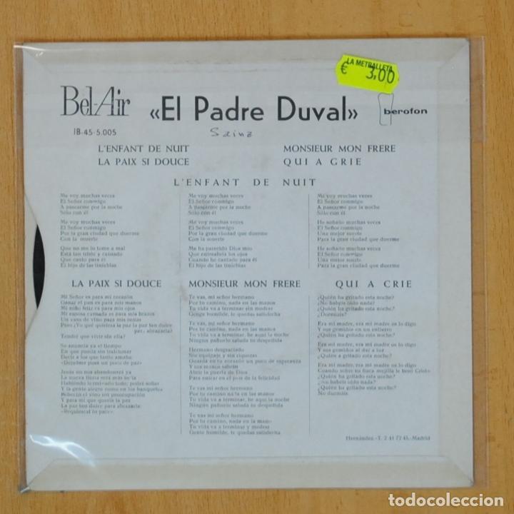 Discos de vinilo: EL PADRE DUVAL - LENFANT DE NUIT+ 3 - EP - Foto 2