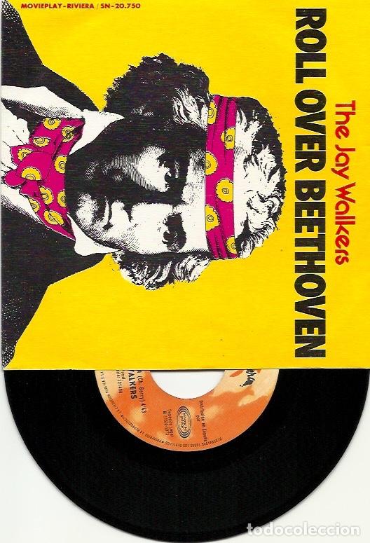 Discos de vinilo: THE JAY WALKERS. Roll over Beethoven (vinilo single 1973) - Foto 2