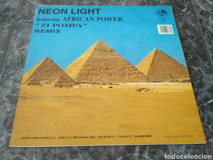 Discos de vinilo: Neon Light - Zi Pompa (Remix) - Foto 2