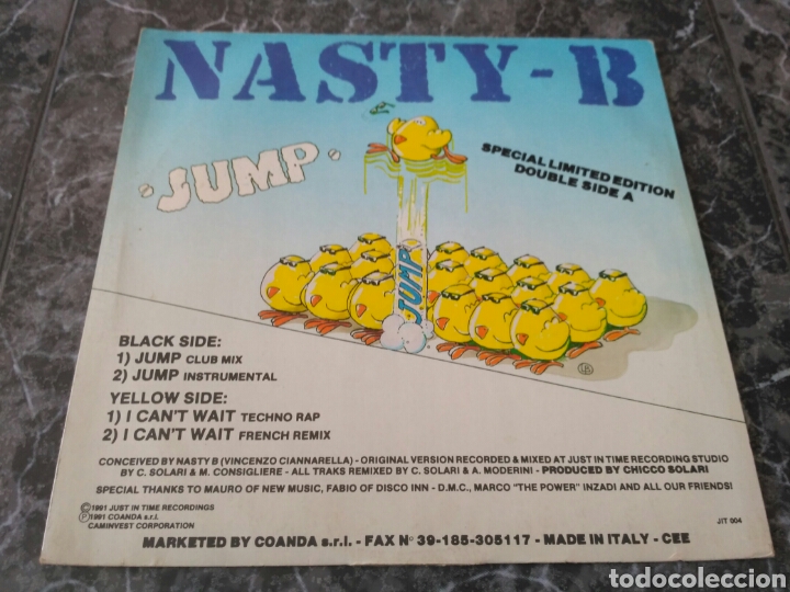 Discos de vinilo: Nasty-B - Jump / I Cant Wait - Foto 2