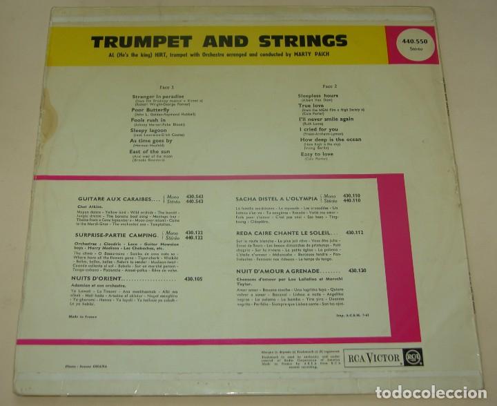 Discos de vinilo: AL HIRT - TRUMPET AND STRINGS - RCA VICTOR - Foto 2