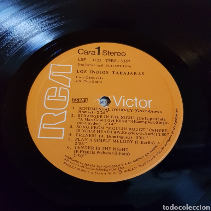 Discos de vinilo: LOS INDIOS TABAJARAS CON ORQUESTA Y COROS - Foto 3