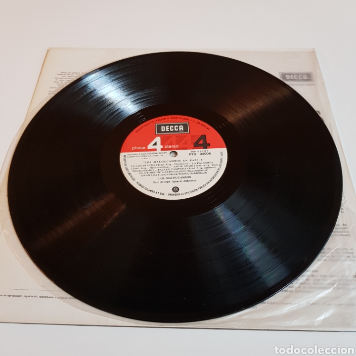 Discos de vinilo: LIS MACHUCAMBOS - SOLOS DE ARPA IGNACIO ALDERETTE - Foto 4