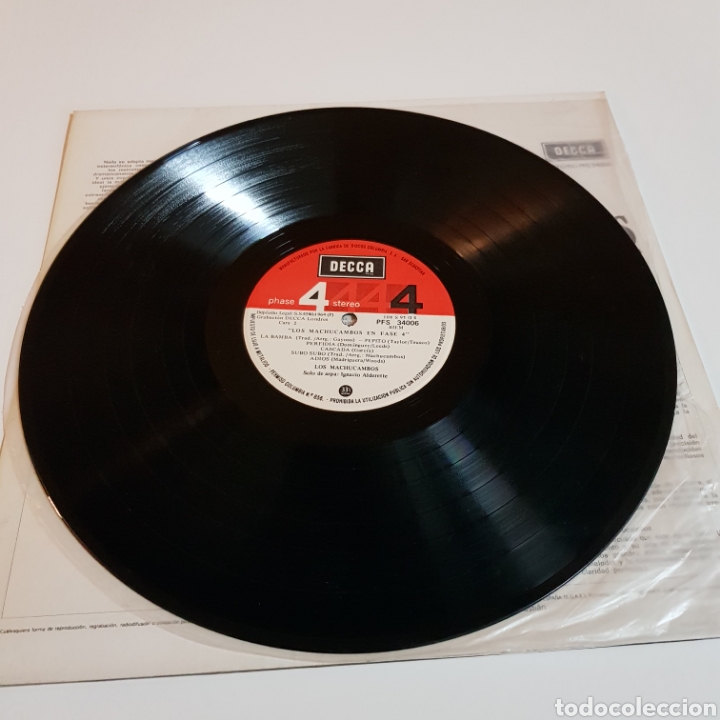Discos de vinilo: LIS MACHUCAMBOS - SOLOS DE ARPA IGNACIO ALDERETTE - Foto 5