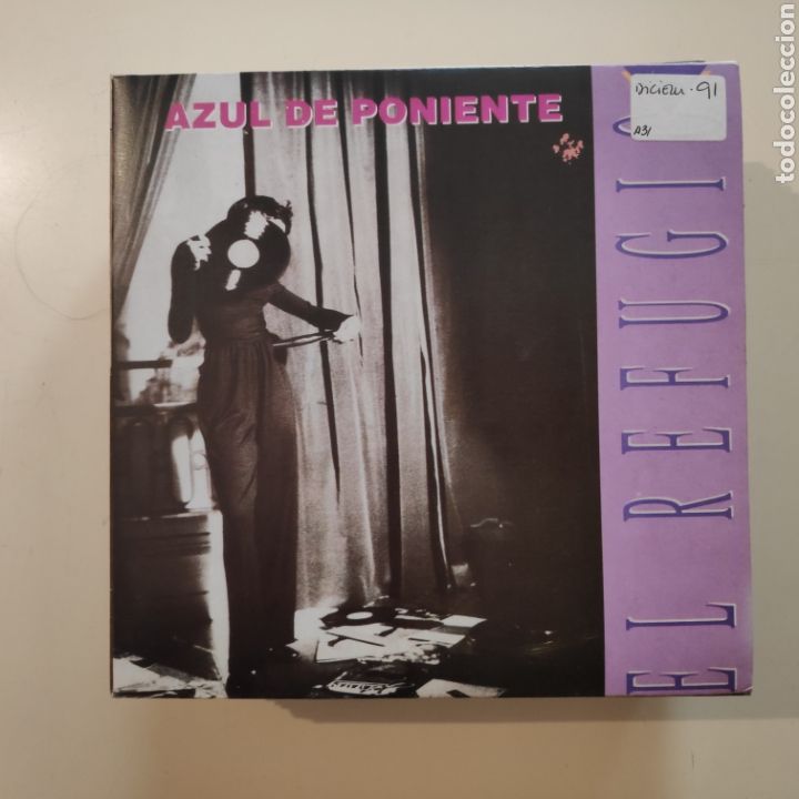 Discos de vinilo: NT EL REFUGIO - AZUL DE PONIENTE 1991 SPAIN SINGLE VINILO - Foto 1
