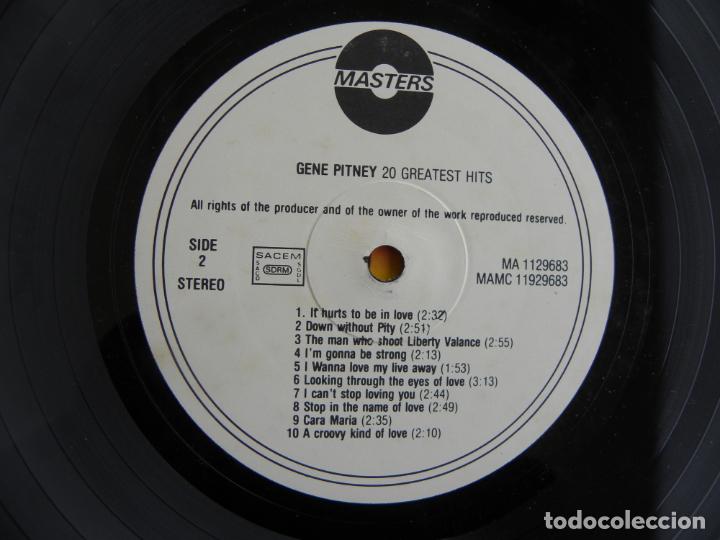 Discos de vinilo: GENE PITNEY -20 GREATEST HITS -LP - Foto 3