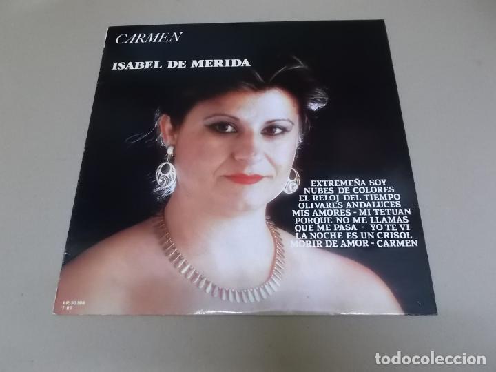 Discos de vinilo: ISABEL DE MERIDA (LP) CARMEN A&Ntilde;O &ndash; 1988 - Foto 1
