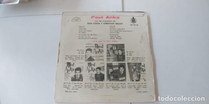 Discos de vinilo: PAUL ANKA-EP ANOCHE +3 - Foto 2