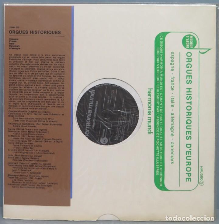 Discos de vinilo: LP. ORGUES HISTORIQUES D&acute;EUROPE - Foto 1