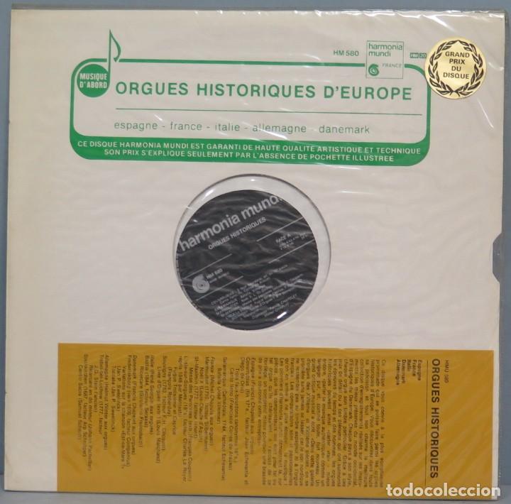 Discos de vinilo: LP. ORGUES HISTORIQUES D&acute;EUROPE - Foto 1