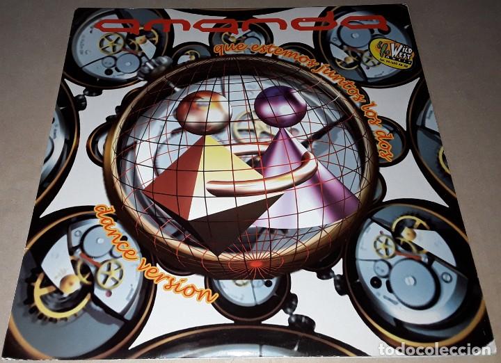Discos de vinilo: MAXI SINGLE - AMANDA - QUE ESTEMOS JUNTOS LOS DOS - AMANDA - Foto 1