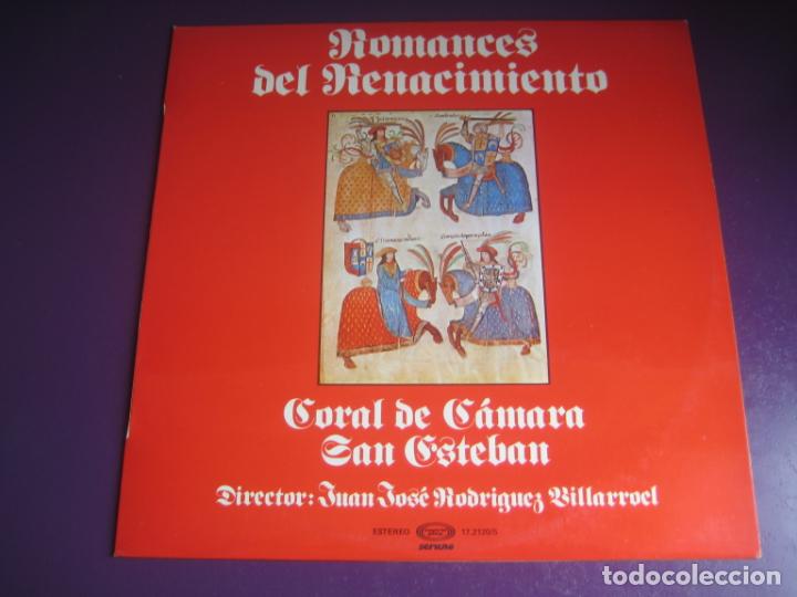 Discos de vinilo: CORAL DE CAMARA DE SAN ESTEBAN LP MOVIEPLAY 1980 - ROMANCES DEL RENACIMIENTO - FOLK MEDIEVAL