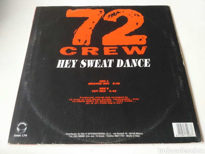 Discos de vinilo: 72 Crew - Hey Sweat Dance - Foto 2