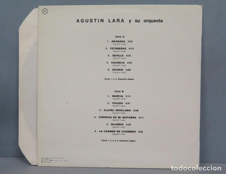 Discos de vinilo: LP. AGUSTIN LARA. ALEJANDRO ALGARA. SUITE ESPA&Ntilde;OLA - Foto 2