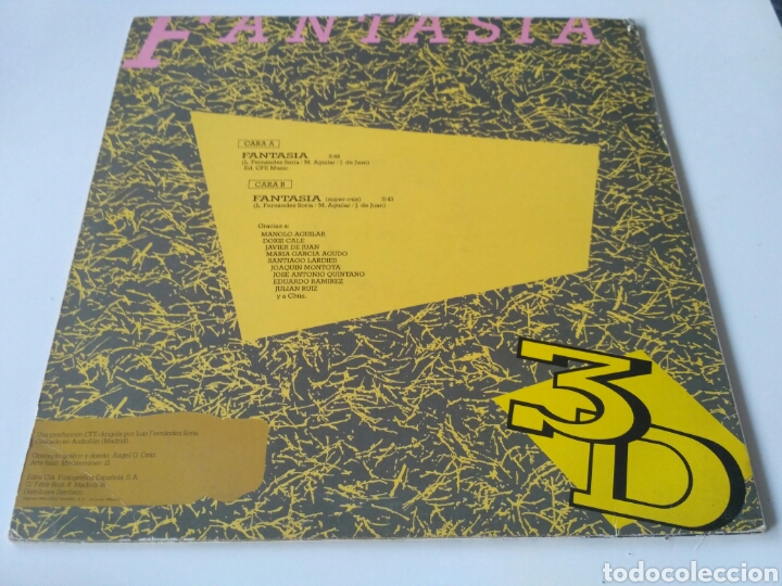 Discos de vinilo: 3-D - Fantas&iacute;a - Foto 2