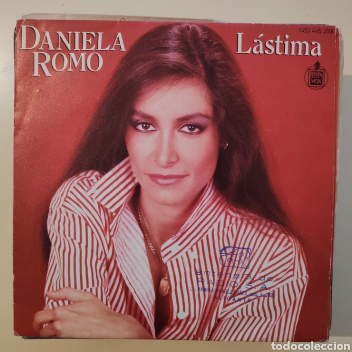 Discos de vinilo: NT DANIELA ROMO - LASTIMA 1985 SPAIN SINGLE VINILO - Foto 1