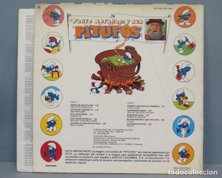Discos de vinilo: LP. EL PADRE ABRAHAM Y SUS PITUFOS - Foto 2