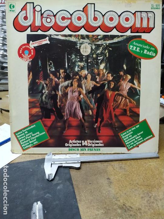 Discos de vinilo: DISCOBOOM Disco rojo - Foto 4