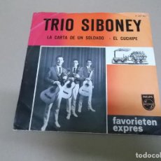 Discos de vinilo: TRIO SIBONEY (SN) LA CARTA DE UN SOLDADO AÑO – 1964 – EDICION HOLANDA. Lote 204393548