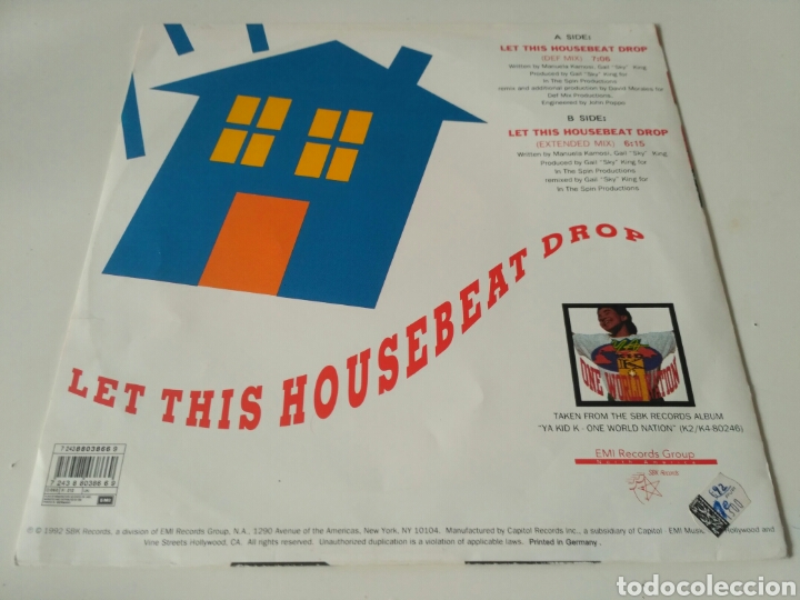 Discos de vinilo: Ya Kid K - Let This Housebeat Drop - Foto 2