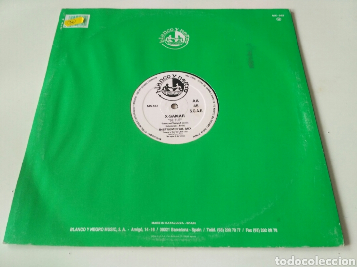 Discos de vinilo: X-Samar - Se Fue - Foto 2